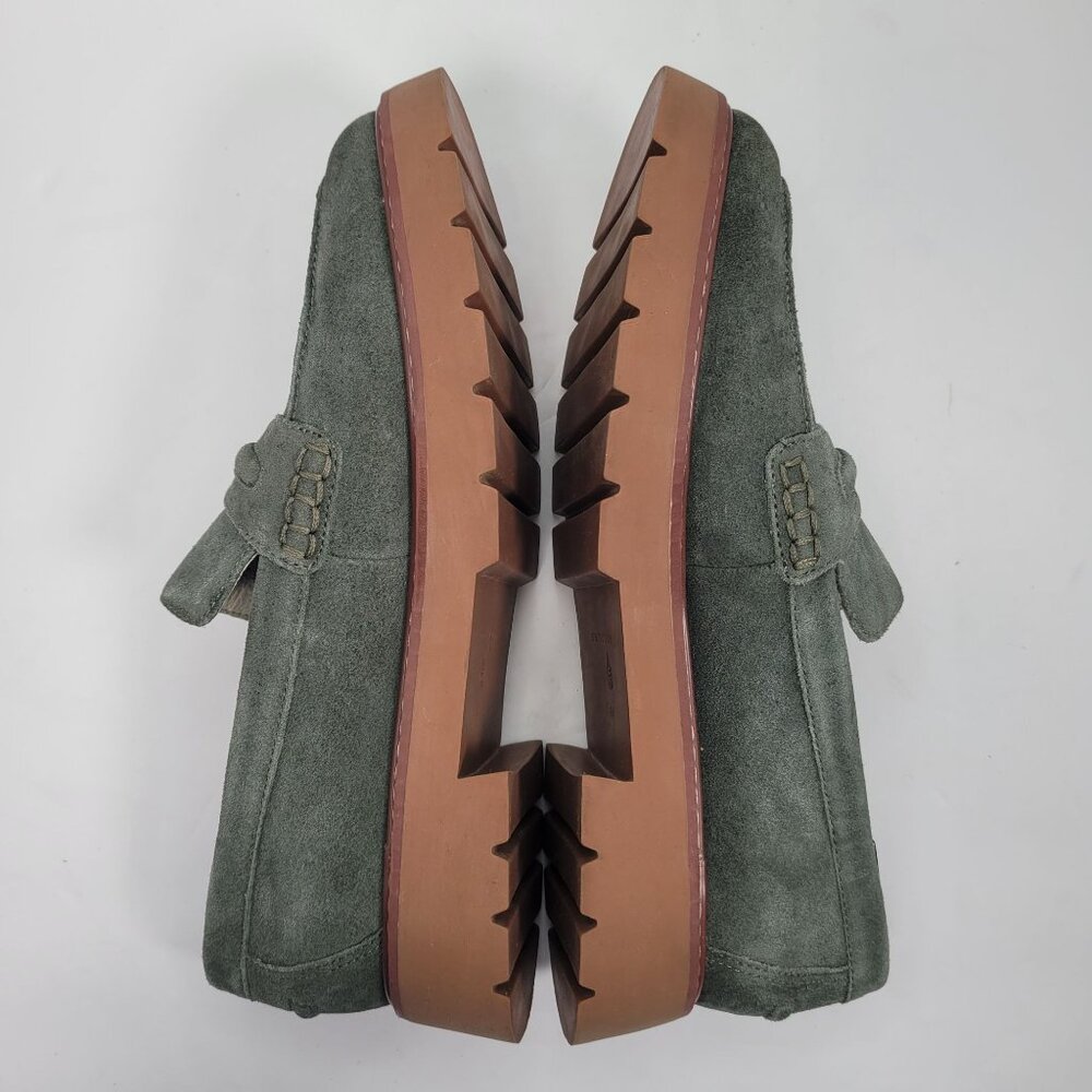 Sanctuary Westside 2.0 Women's Olive Green Leather Loafers US Size 9M - Picture 6 of 8